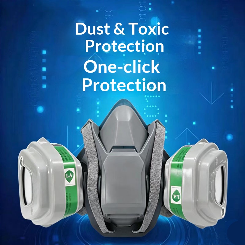 シリコン製6502QLクイックバックルガスマスク（塗装、防毒 - Dust Mask Construction のレビューと価格