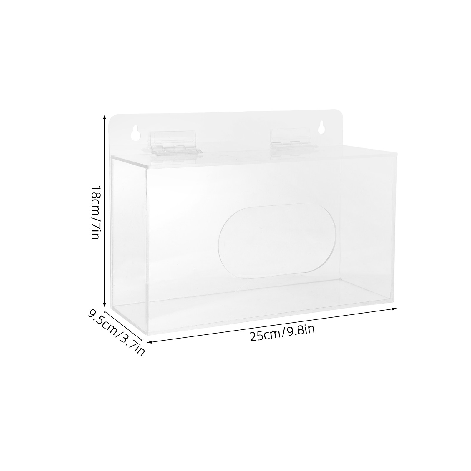 アクリル製フェイスマスクホルダー 壁掛け式 透明マスク収納ボ - Face Mask Storage Box のレビューと価格