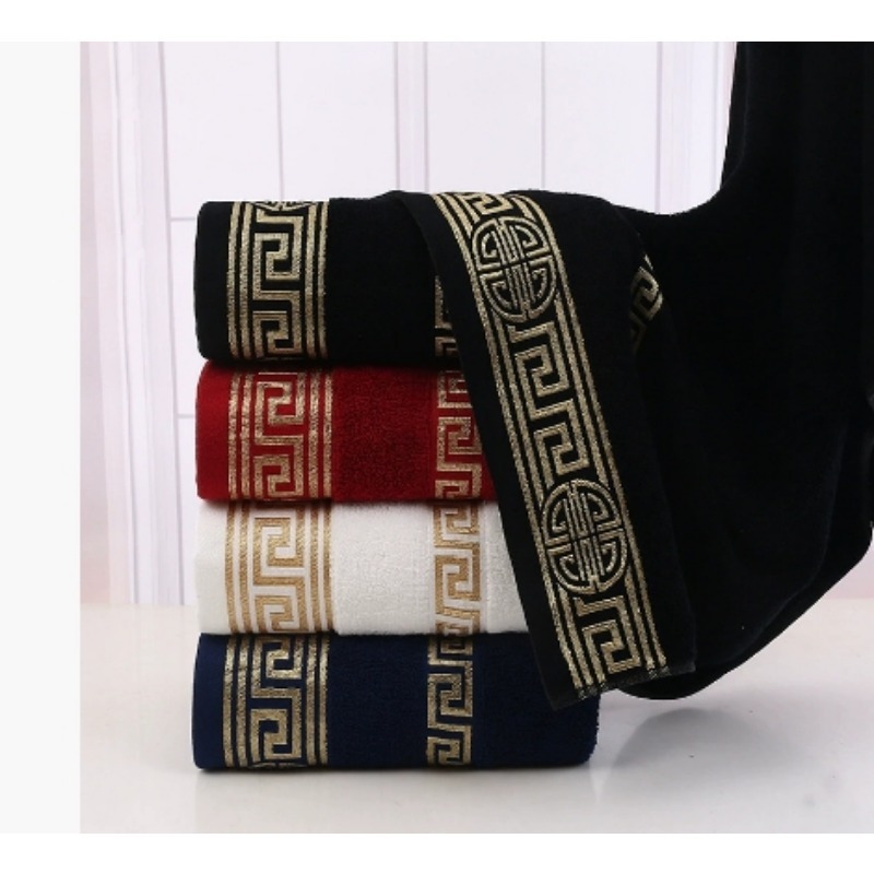 綿 100% 高級ソフト刺繍ビーチタオル超吸収性バスタオル大 - Cloth Face Mask Washable のレビューと価格