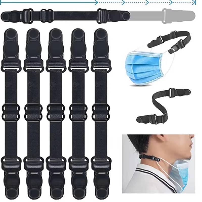5PC 調節可能なマスク延長包帯マスクフック耳ロープユニセッ - Mask Lanyard Adjustable のレビューと価格